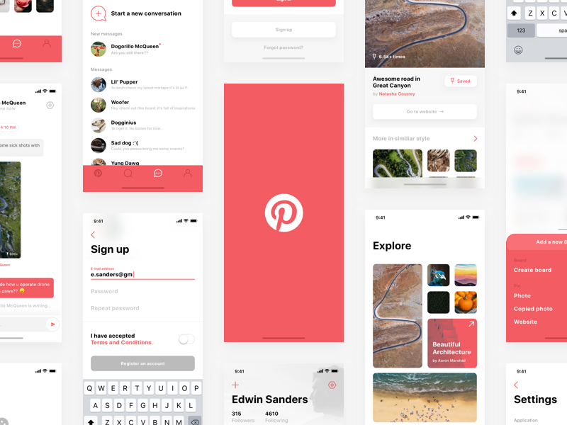 Pinterest iPhone X Concept