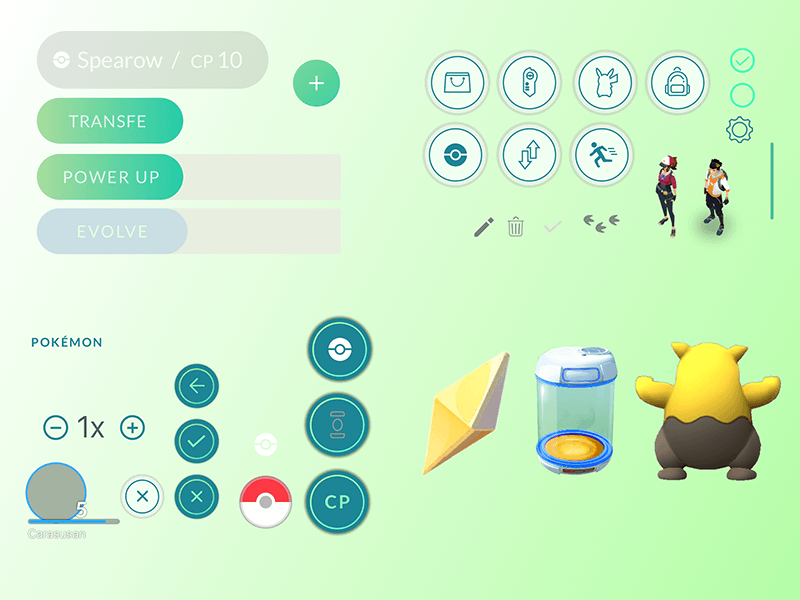 Pokemon GO UI Elements