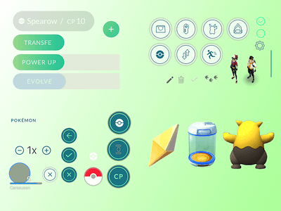 Pokemon GO UI Elements