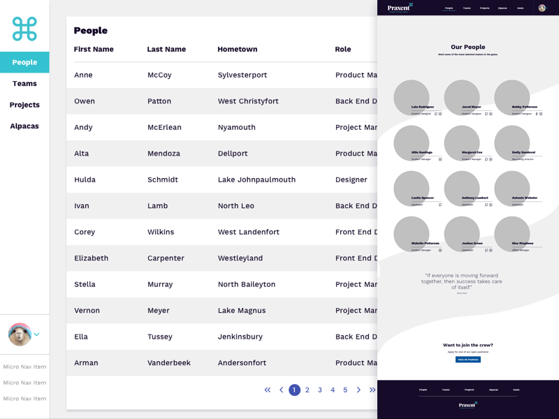 Medium Fidelity Wireframe System