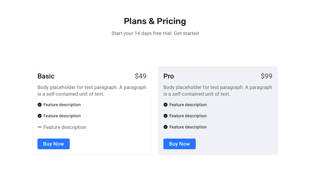 Pricing Center 08