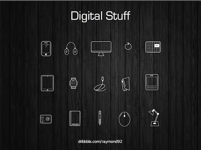 Digital Stuff Icon Set