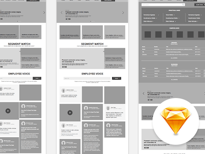 Intranet Website Wireframe