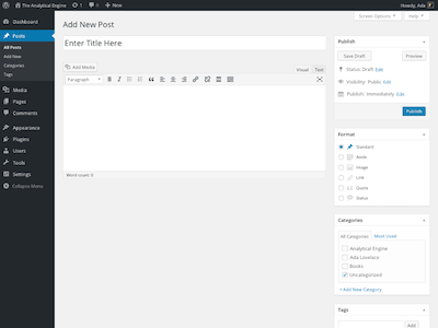 WordPress Admin GUI