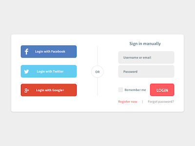 Social Login Widget