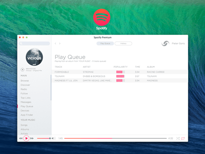 Spotify restyled