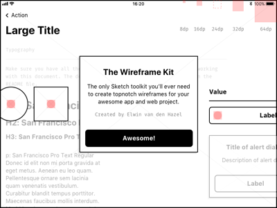 Lightweight Wireframe Kit