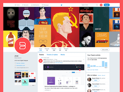 Twitter Website UI